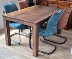 Tafel met 4 stoelen., Huis en Inrichting, Tafels | Eettafels, Ophalen of Verzenden, Gebruikt, Rechthoekig, 50 tot 100 cm