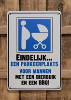 Parkeerplaats bierbuik en BBQ reclamebord van metaal deco, Info@deconoord.nl, Deco Noord, Nieuw, Ophalen of Verzenden