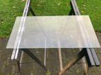 Glasplaten voor Ikea vitrine, Huis en Inrichting, Kasten | Vitrinekasten, Ophalen, Gebruikt, 50 tot 100 cm, Glas