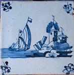 Antieke Delftse tegel 13 x 13, Antiek en Kunst, Antiek | Wandborden en Tegels, Ophalen of Verzenden