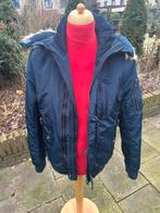 Fijne warme blauwe vintage jas, Kleding | Heren, Jassen | Winter, Ophalen of Verzenden, Zo goed als nieuw, Maat 56/58 (XL), Blauw