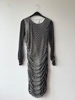 Marccain zwarte jurk met stippen, zijde mt 40/N4, Maat 38/40 (M), Zwart, Ophalen of Verzenden, Zo goed als nieuw