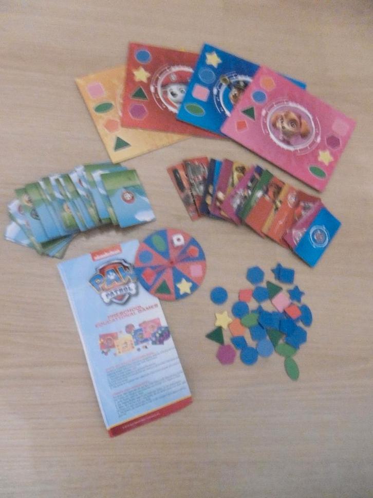 4 kinderspelletjes: Paw patrol/Domino/Lotto, Hobby en Vrije tijd, Gezelschapsspellen | Bordspellen, Gebruikt, Een of twee spelers