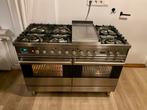 Luxe 120cm Boretti fornuis! 7 pitten en 2 ovens - RVS, Gebruikt, Ophalen of Verzenden, Gas, Vrijstaand