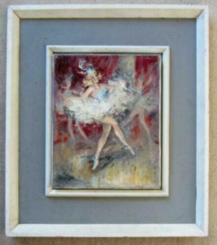 ==revuedanseressen===Marcel Bloch 1882-1962===FRANS==, Antiek en Kunst, Kunst | Schilderijen | Klassiek, Ophalen of Verzenden