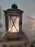 Prachtig windlicht met streng verlichting, Huis en Inrichting, Ophalen of Verzenden, Zo goed als nieuw, Overige materialen, Minder dan 25 cm