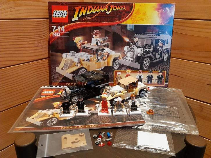 LEGO Indiana Jones 7682 The Temple Of Doom Shanghai Chase, Kinderen en Baby's, Speelgoed | Duplo en Lego, Zo goed als nieuw, Lego