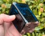 Bonsai Cascade pot blauw geglazuurd aardewerk 6,5x6,3x8,3, Tuin en Terras, Bloempotten, Vierkant, Ophalen of Verzenden, Zo goed als nieuw