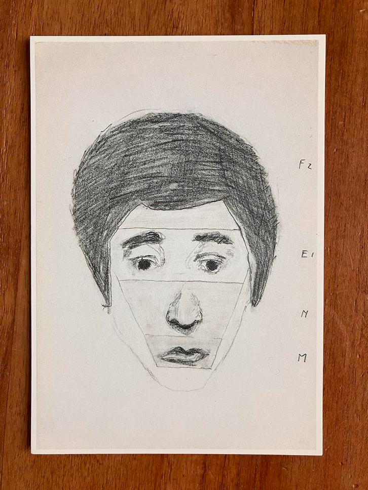 Emo Verkerk 1994. Zonder titel 1997. Potlood op papier., Verzamelen, Ansichtkaarten | Themakaarten, Ongelopen, 1980 tot heden