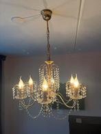 Elegante kroonluchter met kristallen details, Huis en Inrichting, Lampen | Kroonluchters, Ophalen, Zo goed als nieuw, Metaal