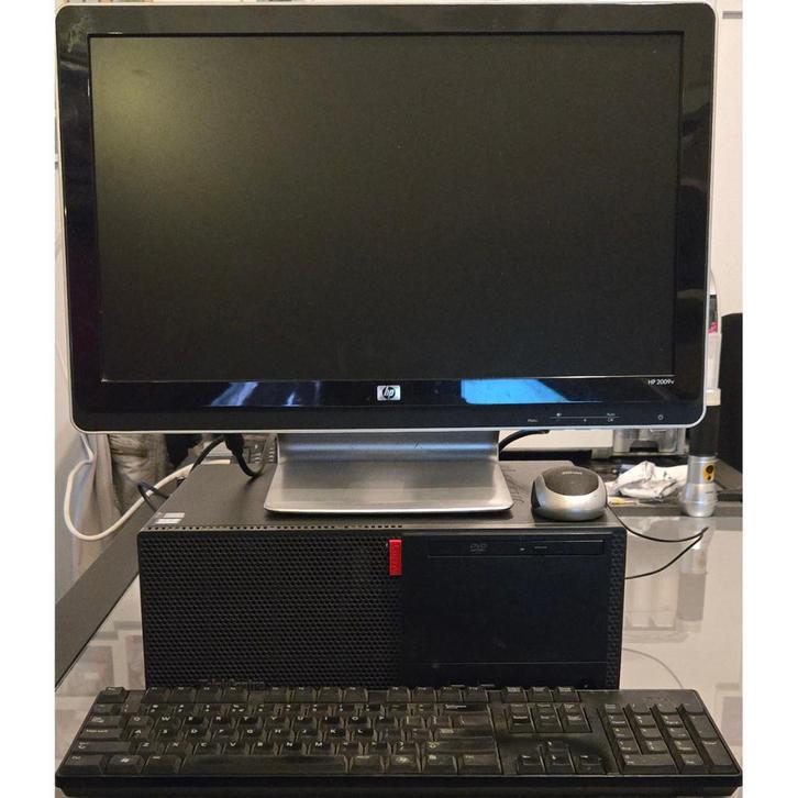 Lenovo ThinkCentre M710, Computers en Software, Desktop Pc's, Gebruikt, 3 tot 4 Ghz, SSD, 16 GB, Met videokaart, Met monitor, Ophalen