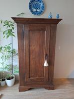 Antieke eiken servieskast, enkeldeurs eendeurs handgemaakt, Antiek en Kunst, Ophalen of Verzenden