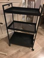 Mooie zwarte trolly van ikea op vier wieltjes, Ophalen, Zo goed als nieuw