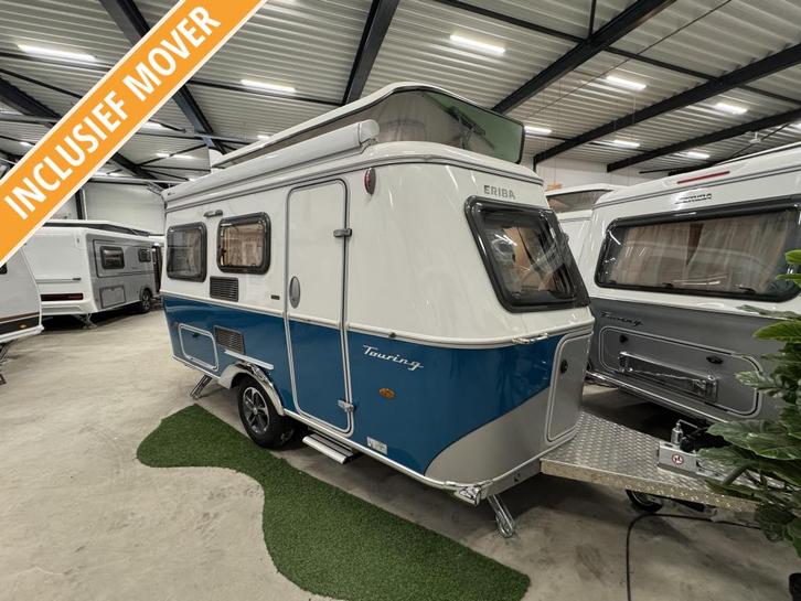 Eriba Touring 430 aanbieding incl mover, Caravans en Kamperen, Caravans, Bedrijf, tot en met 3, 750 - 1000 kg, Standaardzit, Eriba