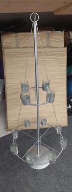 Metalen kandelaar, Ophalen, Zo goed als nieuw, Grijs, Metaal