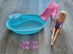 Barbie zwembad met Barbiepop, Kinderen en Baby's, Speelgoed | Poppen, Zo goed als nieuw, Ophalen, Barbie