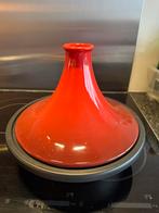 Le Creuset Tagine - Zo goed als nieuw! Binnenmaat 26cm., Ophalen of Verzenden, Zo goed als nieuw, Koekenpan of Braadpan, Gietijzer
