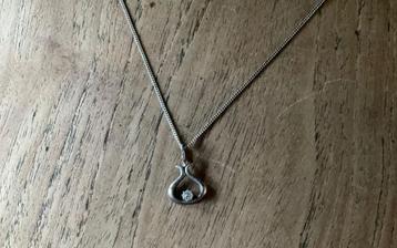 damesketting ketting ragfijn zilverkeur zwaardje 835 925 beschikbaar voor biedingen