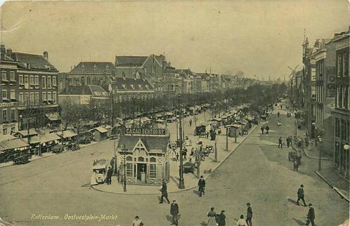 (388-198-011) Rotterdam Oostvestplein Markt, Verzamelen, Ansichtkaarten | Nederland, Zuid-Holland, Verzenden