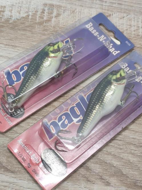Setje 2 pluggen Bagley USA Bass-N-Shad ( kunstaas ) nieuw., Watersport en Boten, Hengelsport | Roofvissen, Nieuw, Overige typen