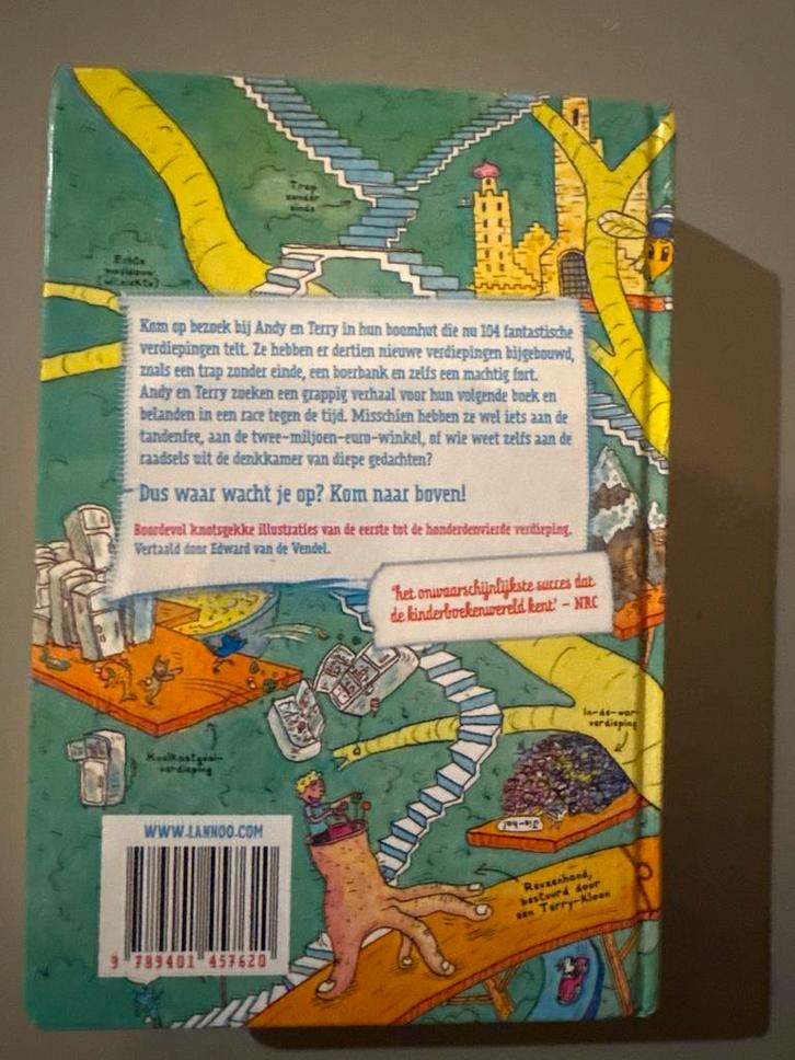 De Waanzinnige Boomhut van 104 Verdiepingen, Boeken, Kinderboeken | Jeugd | onder 10 jaar, Gelezen, Fictie algemeen, Ophalen of Verzenden