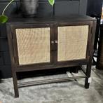 Dressoir Nipos Mangohout en webbing, 88cm van Light & Living, Light & Living, ., Nieuw, 25 tot 50 cm