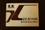 Kawasaki ZZ-R1100 1992 motorcycle owner's manual ZX1100 D1, Motoren, Verzenden, Kawasaki