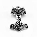 XXL Thor s Hammer Stalen Hanger Maltezer Kruis RVS, Overige materialen, Birgitta-Gracht 33, 6465 EL Kerkrade, Nederland, Verzenden