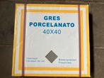 Nieuwe doos keramische vloertegels 40x40 antraciet, Doe-het-zelf en Verbouw, Tegels, Ophalen, 40 tot 60 cm, 40 tot 60 cm, Keramiek
