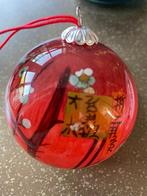2 prachtige handgeschilderde kerstballen, Diversen, Kerst, Ophalen of Verzenden