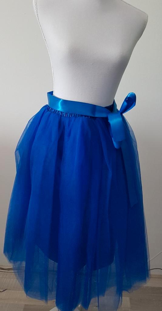 Nieuwe kobalt blauw petticoat / tutu /tule, 6 lagen+onderrok, Kleding | Dames, Rokken, Nieuw, Blauw, Onder de knie, Ophalen of Verzenden