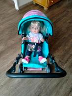 Poppenwagen met pop, Ophalen of Verzenden, Zo goed als nieuw, Babypop