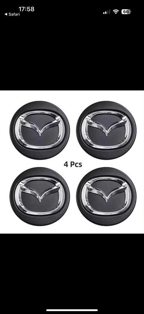 Mazda CX-5 Wieldoppen - 4 Stuks - Origineel 56 mm, Auto diversen, Wieldoppen, Zo goed als nieuw, Ophalen of Verzenden