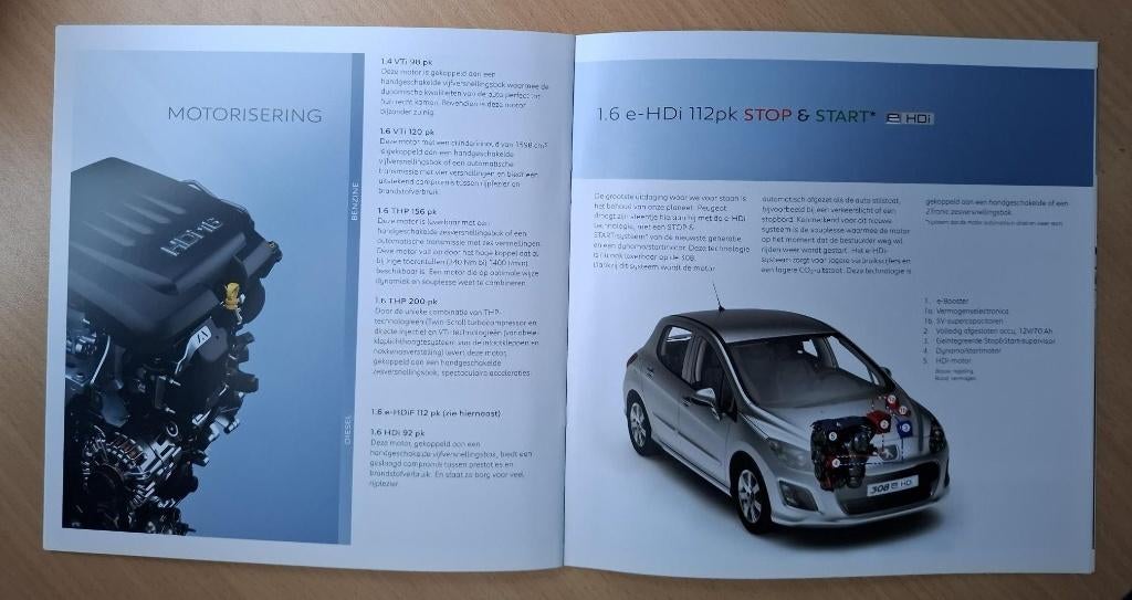 Peugeot 308 brochure (2011), Verzenden, Nieuw, Peugeot