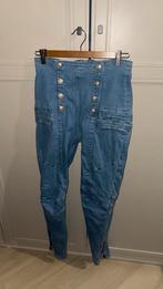 Balmain jeans biker maat 26, Ophalen, Zo goed als nieuw, Blauw, W27 (confectie 34) of kleiner