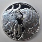 20 stuks 1 ounce bull and bear munten, Postzegels en Munten, Edelmetalen en Baren, Ophalen of Verzenden, Zilver