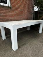 Tuintafel hard hout wit, Ophalen of Verzenden, Zo goed als nieuw, X, Rechthoekig