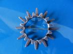 Zilveren broche De Zon , Sun series Tone Vigeland Noorwegen, 4 tot 7 cm, Ophalen of Verzenden, Zo goed als nieuw, Zilver