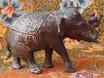 Mooi antiek brons beeldje uit India van een olifant 15,5 cm., Antiek en Kunst, Ophalen of Verzenden
