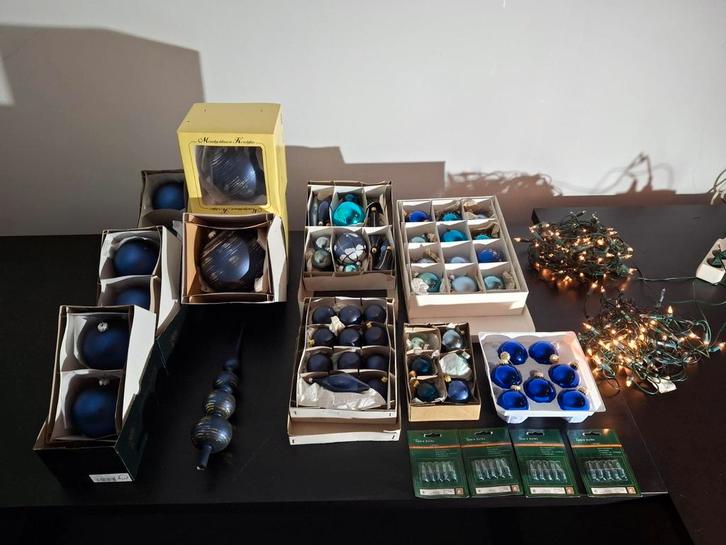 Kerstballen, kerstpegels, kerstverlichting, lampjes, Diversen, Kerst, Gebruikt, Ophalen of Verzenden