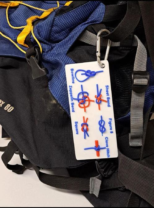 ‍️ Hiking Knot Kaart – Leer knopen onderweg!, Sport en Fitness, Bergsport en Wandelen, Ophalen of Verzenden