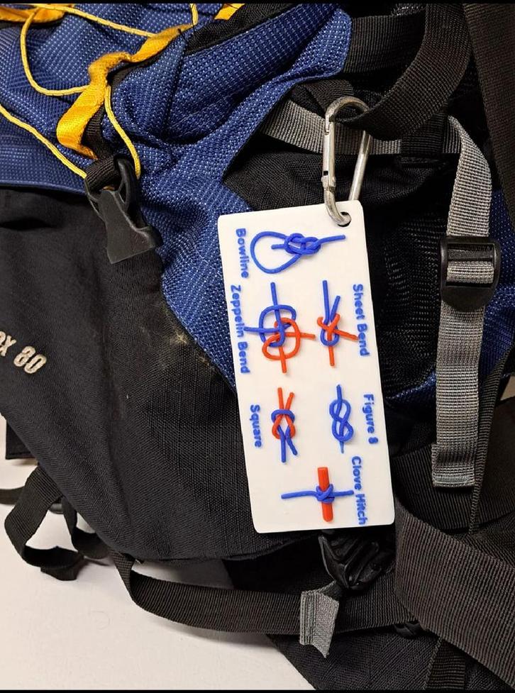 ‍️ Hiking Knot Kaart – Leer knopen onderweg!, Sport en Fitness, Bergsport en Wandelen, Ophalen of Verzenden