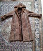 Lammycoat donkerbruin maat 38/M, echt leer/wol, Kleding | Dames, Jassen | Winter, Ophalen of Verzenden, Zo goed als nieuw, Maat 38/40 (M)
