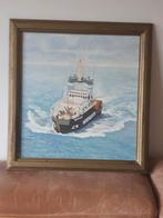 sleepboot Typhoon Wijsmuller op hout, Ophalen