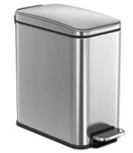 SONGMICS Afvalemmer - 10 Liter - Pedaalemmer, Met pedaal, Nieuw, Ophalen of Verzenden, Metaal