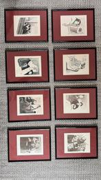 8 ingelijste lithografien Georges van Houten, Antiek en Kunst, Kunst | Litho's en Zeefdrukken, Ophalen of Verzenden