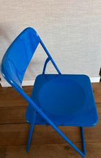 IKEA Niels Gammelgaard blauwe klapstoel Ted, Huis en Inrichting, Stoelen, Gebruikt, Blauw, Vintage, Ophalen of Verzenden