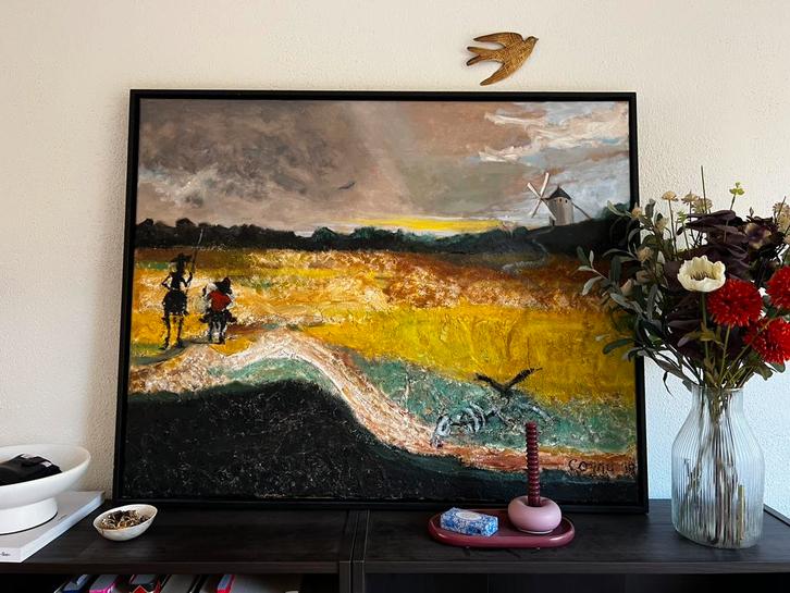 Schilderij 80x100 cm, Antiek en Kunst, Kunst | Schilderijen | Abstract, Ophalen