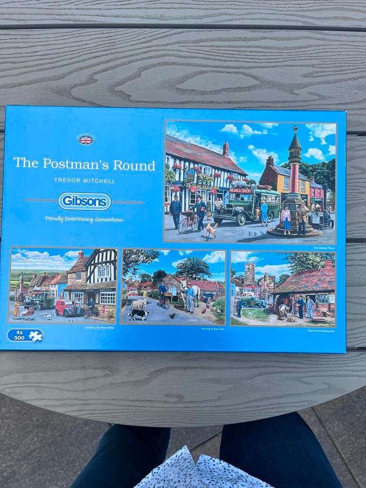 Gibson Puzzel - The Postman's Round, Hobby en Vrije tijd, Denksport en Puzzels, Zo goed als nieuw, Legpuzzel, 500 t/m 1500 stukjes