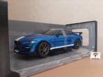 Ford Mustang (Shelby) GT500 Blue/White Stripes Solido 1:18, Hobby en Vrije tijd, Modelauto's | 1:18, Solido, Auto, Solido, Nieuw